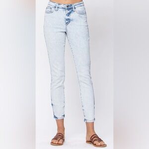 Judy Blue Slim Fit Acid Wash Jeans, Size 1/25